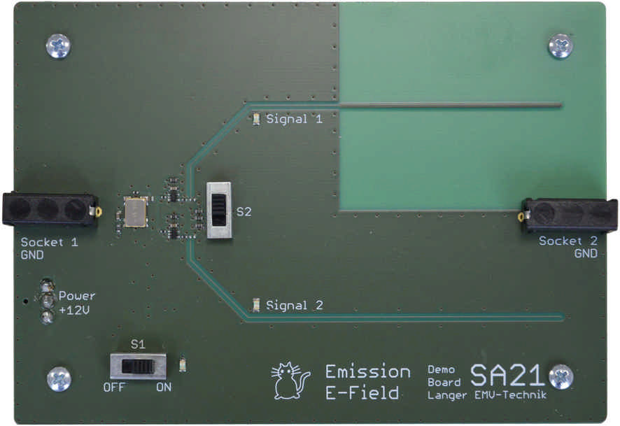 SA 21, Demo Board Emission E-field